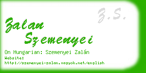 zalan szemenyei business card