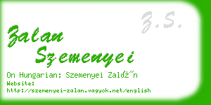 zalan szemenyei business card